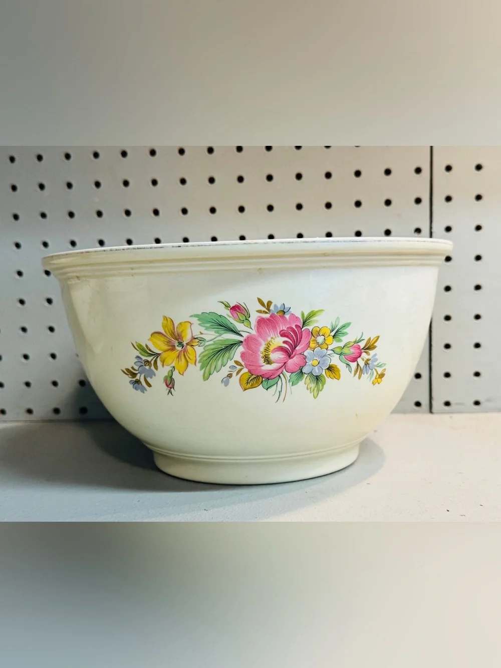 Vintage Homer Laughlin Kitchen Kraft OvenServe Floral Nesting Mixing Bowls